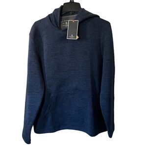 NWT GH Bass knit hoodie men size xl blue